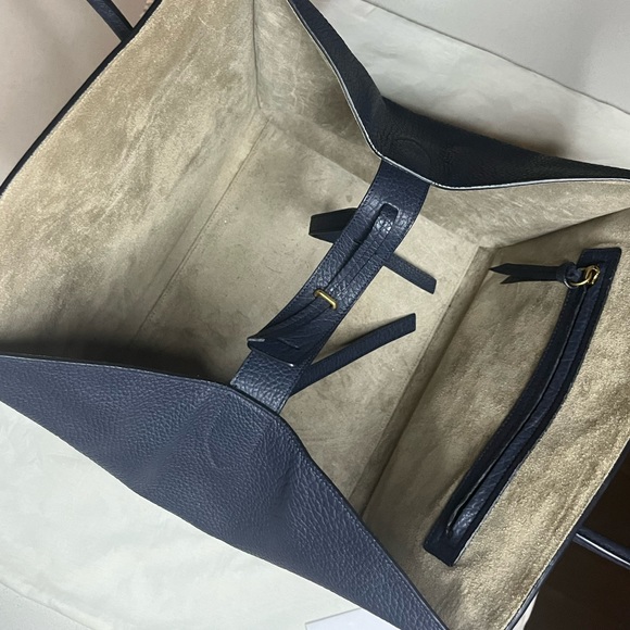 Celine Medium Navy Blue Leather Phantom Luggage Tote - Picture 4 of 16